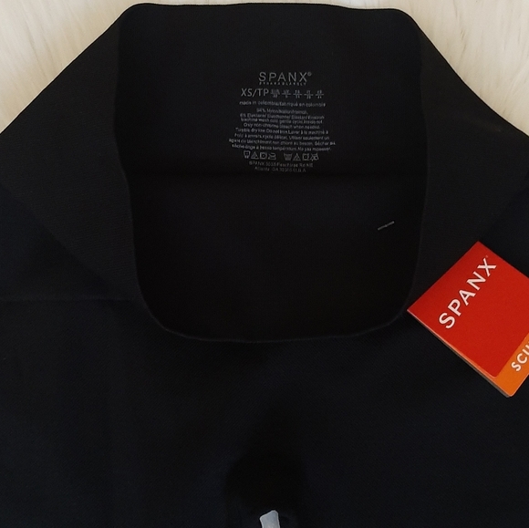 NWT Spanx Seamless Look At Me Now Black High Waist Ankle Length Sculpt Leggings - Picture 9 of 10